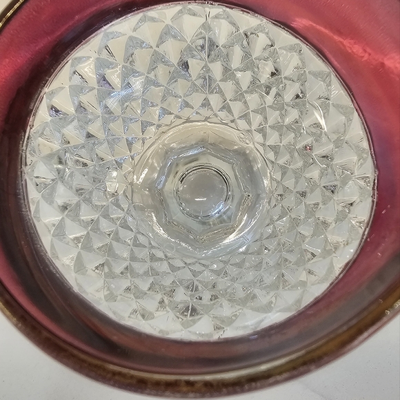 Indiana Glass Co. ruby flashed creamer & open sugar bowl set 1960… - Picture 7 of 16